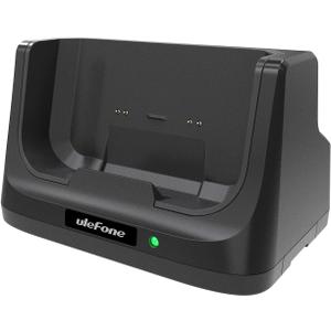 Ulefone Desk Charging Dock for RugKing Rugged Smartphone, Pogo Pin Wireless Charging, Dual Output, 2-in-1 Charger Stand