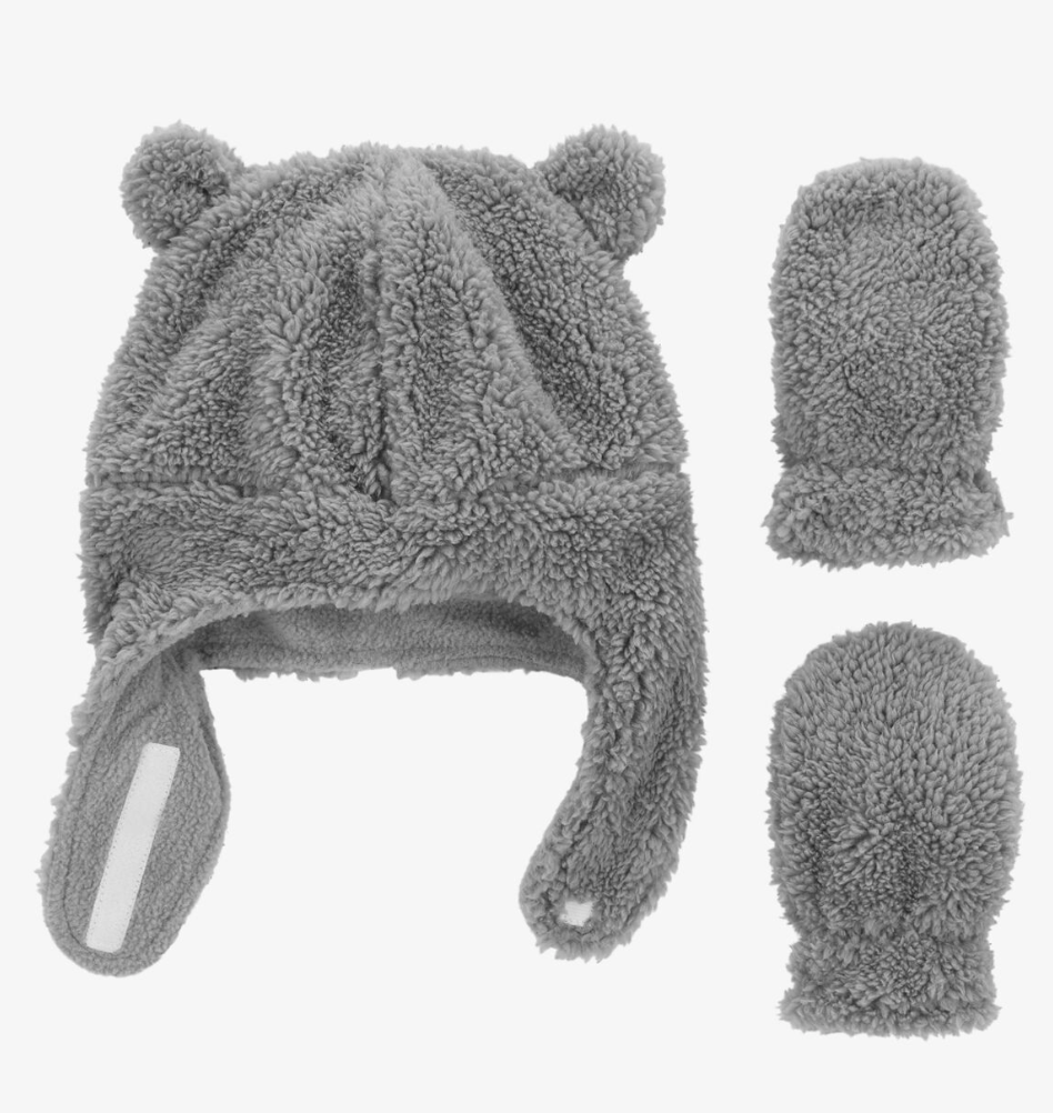 Tadpoles Baby Hat and Mitten Set
