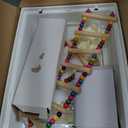 Basic Bird Cage, 24.8inch Parrot Cage (24.8" x 14.6" x 11"),Bird Cage with Ladder, Horizontal Bar, 2 Feeders, and Swing