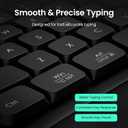 Nulea Ergonomic Split Keyboard, Wired Natural Typing Keyboard with Integrated Palm Rest for Wrist Pain Relief, 2-in-1 Type C&Type A Plug for Mac,Windows,Office & Home,Black