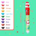 2 x Heliar Multicolor Ballpoint Pen 0.7 mm, 10-in-1 Colored Pens Fine Point Retractable Christmas Ballpoint Pens for Office School Supplies Students Gift, 4 Pack