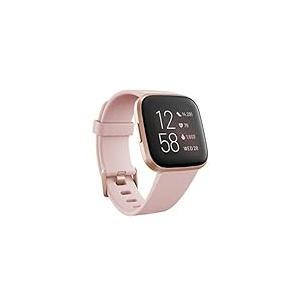 Fitbit Versa 2 Health and Fitness Smartwatch with Heart Rate, Music, Alexa Built-In, Sleep and Swim Tracking, Petal/ Copper Rose, One Size (S and L Bands Included)