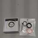 Smart Ring for Women Men, Health Tracker with Heart Rate/Blood Oxygen/Blood Pressure/Sleep Monitor/Step Counting, IP68 Waterproof Fitness Ring, No App Fees for iPhone & Android (Black, 14#)