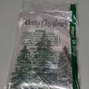 GEEORY Boxed Christmas Greeting Cards 5" x 7" Watercolor Xmas Tree & Snowflake (24 with Envelopes & Stickers) | Bulk Holiday Cards for Winter Gifting Green Grey GH003