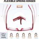 Reading Glasses Blue Light Blocking for Women,Anti UV Ray/Glare Readers,Lightweight Spring Hinge Eyeglasses (4-pack Mix)