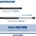 cs130045 13 inch 45lb/200N Gas Strut Shock Spring Lift Support for Leer Camper Shell Truck Topper Cap Canopy Door Window Toolbox Snugtop Replacement Parts, 1424EY se130p45, Set of 2 by AUCLIDIS