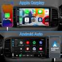 Leadfan Double Din Car Stereo with Apple Carplay and Android Auto, 7 Inch Full HD Touchscreen Car Radio Bluetooth, Car Stereo with Backup Camera, Support Mirror Link/Steering Wheel/USB/AUX/Subwoofer