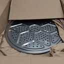 3PCS Round Planter Inserts for Large Tall Pots, 15.7" Stainless Steel Flower Pot Lift Insert Portable Planter Accessories Circular Plant Riser for Inside Pots with Drainage Hole, Use Less Potting Soil