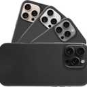 LONLI Urban - for iPhone 16 Pro Max Leather Case - European Genuine Pebbled Leather Phone Case - European Elegance, Modern Design - [Compatible with Magsafe] - Black