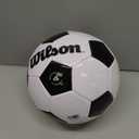 WILSON Traditional Soccer Ball - Size 4, Black/ White