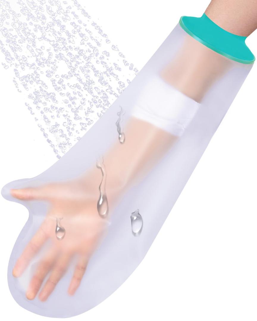 Cast Covers for Shower Arm, Waterproof Arm Cast Covers for Shower Adult, Reusable Cast Shower Cover Arm, Comfortable Cast Protector for Shower Arm Adult, Cast Bag for Bandages, Dressings