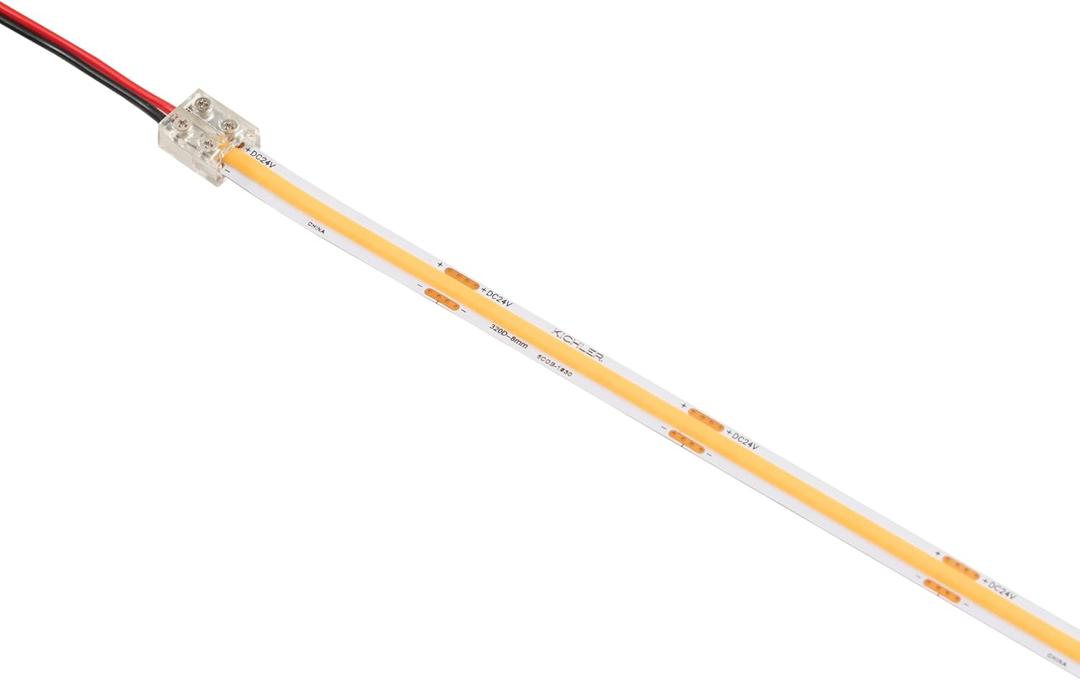 Kichler 6T Series COB Dry Tape Light High 2700K 100FT, 24V Dry Rated, 6COB1100H27WH, 
What's In The Box: (1) Tape + 24" Supply Lead (Both Ends)
2700K delivers a soft, relaxing glow