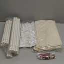 Kids Tent Indoor Playhouse, Kids Play Tent Large Kid Playhouse Toys Toddler Tent Play House with Pennant Banners, Kid Toys for Boy Girl Birthday, Christmas House Gift (Natural)