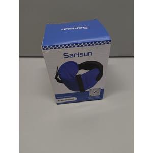 Travel Pillows for Airplanes, Airplane Pillow with Purple Sleep Eye Mask, 360 Neck Support Headrest, Portable Airplane Travel Essentials, Adjustable Airplane Head Strap, Stop Bobblehead