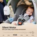 Hands-Free Stroller Rocker with Rechargeable, Portable Baby Sleep Soother with 5 Different Intensity Vibration Patterns, Baby Rocker Sleep Aid Fits All Pushchairs, Prams and Strollers