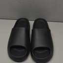 Jaeynow Cloud Slides for Women,Unisex EVA Soft Recovery Slides,Thick Sole Open Toe Mens Pillow Slides Shower Shoes Outdoor&Indoor House Slippers (12.5-13 Women/11.5-12 Men, Black)