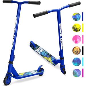 Stunt Scooter for Kids Ages 6-12 8-12 Years | Freestyle Pro 360 | Aluminium Deck | ABEC 7 | Micro Crystalized Deck (Navy)