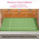 Sdpeia Under Sink Mat 22"14" Waterproof Silicone Cabinet Liner & Sink Protector for Kitchen & Bathroom, Multi-Purpose Organizers Tray for Pets, Laundry, Cat Litter Mat (Avocado Green)