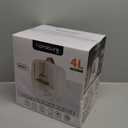 Hansburg Mini Fridge for Bedroom Mirror Skincare Cooler & Warmer Portable Small Refrigerator 4 Liter/6 can with 12v AC/DC/USB Option for Food, Drinks, Makeup, Dorm, Office and Car