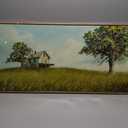 YCPRIMER Mountain Wall Art Brown Landscape Open Country Picture Nature Rural Scenery Painting Modern Artwork Lakes for Living Room Bedroom Dinning Room Home Office Wall Decor 20x40 inches