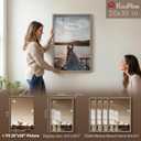 20x30 Poster Frame 4 Pack, Walnut Wood 30x20 Picture Frame, Polished Plexiglass, Vertical or Horizontal Wall Display for Photos & Artwork