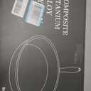 10 Inch Titanium Pans for Cooking, Titanium Frying Pan with Lid