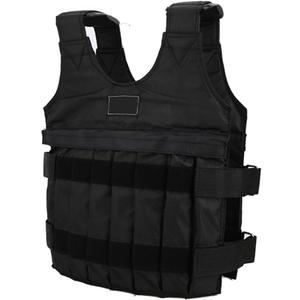 20kg Weighted Vest, Adjustable Bodybuilding Weight Vest with Removable Sandbags Fitness Training Gym Heavy Body Exercise for Weight Training Exercise (One Size, Black)