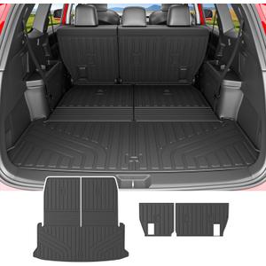 7 Seats Cargo Mat Compatible with 2024-2025 Lexus TX 350 500H 550H+ Trunk Mat Backrest Trunk Liner Cargo Liner Replacement for 2024-2025 Lexus TX Accessories
