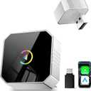 2026 Upgraded Mini Wireless CarPlay Adapter for CarPlay & Android Auto, Plug & Play, Fast, Auto Connect, No Latency 2in1 Car Play Wireless Adapter for iPhone iOS 10+ Android 11+ Information Display