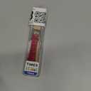 14mm Womens Padded Stitched Croco Grain Leather Watch Band