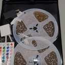 Led Lights for Bedroom 200 FT (2 Rolls 100 FT), with Remote and Application Control RGB Color Changing LED Strip Lights, Music Synchronization, Used for Room, Family, Party Decoration