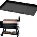 DELSbbq Adjustable Grill Storage Shelf for Traeger Pro 34 Series Pro 780 and Ironwood 885 Pellet Grills, Grill Bottom Shelf Accessory for Traeger Pellet Grills and Other Wood Pellet Grills