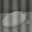 Mayfair Cassel Slow Close Toilet Seat, Easy Clean, Non Slip Premium Wood Seat, Easy Install, Made in USA, Elongated, White