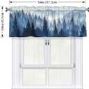 Tree Valance Curtain Window Valance Treatment Decor Small Window Curtains for Bedroom Kitchen Bathroom Living Room 1 Panel 54x18in