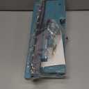 Pinzoveco Earring Organizer, 5 Layer Earring Holder Organizer with Necklace Holder Pole, Rustic Wood Jewelry Organizer Stand Display for Stud Earring Bracelet Necklace Ring, 175 Earring Holes (Teal)