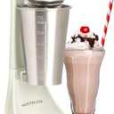 Nostalgia Two-Speed Electric Milkshake Maker and Drink Mixer, Includes 16-Ounce Stainless Steel Mixing Cup and Rod, Cream