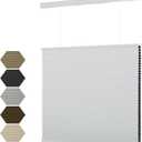 MYshade Top Down Bottom UpTDBU Cellular Shades, 1.5 inch Cordless Blackout Honeycomb Pleated Blinds for Windows Home Bedroom Office, Light Control, Thermal Insulated, 37" W x 64" H, White