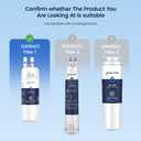 GLACIER FRESH EDR1RXD1 Refrigerator Water Filter Compatible with W10295370A, EDR1RXD1, WHR1RXD1, KAD1RXD1, Filter 1, W10295370, P4RFWB, P8RFWB2L, 46-9930, 46-9081 Refrigerator Water Filter,2 Pack