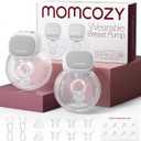 Momcozy S9 Pro Upgraded Wearable Breast Pump, Hands-Free Design with Extended Battery Life & LED Display, Double Electric Portable Pump with 2 Modes & 9 Levels, 24mm, 2-Pack, Gray