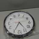 AKCISOT 12 Inch Wall Clock Silent Non-Ticking Modern Wall Clocks Battery Operated - Analog Classic Clock for Office, Home, Bathroom, Kitchen, Bedroom, School, Living Room (Black)