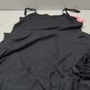 PUMIEY Women's Soft Lounge Long Slip Dress Sexy Sleeveless Backless Bodycon Maxi Dresses for Women (XX-Large, Jet Black)