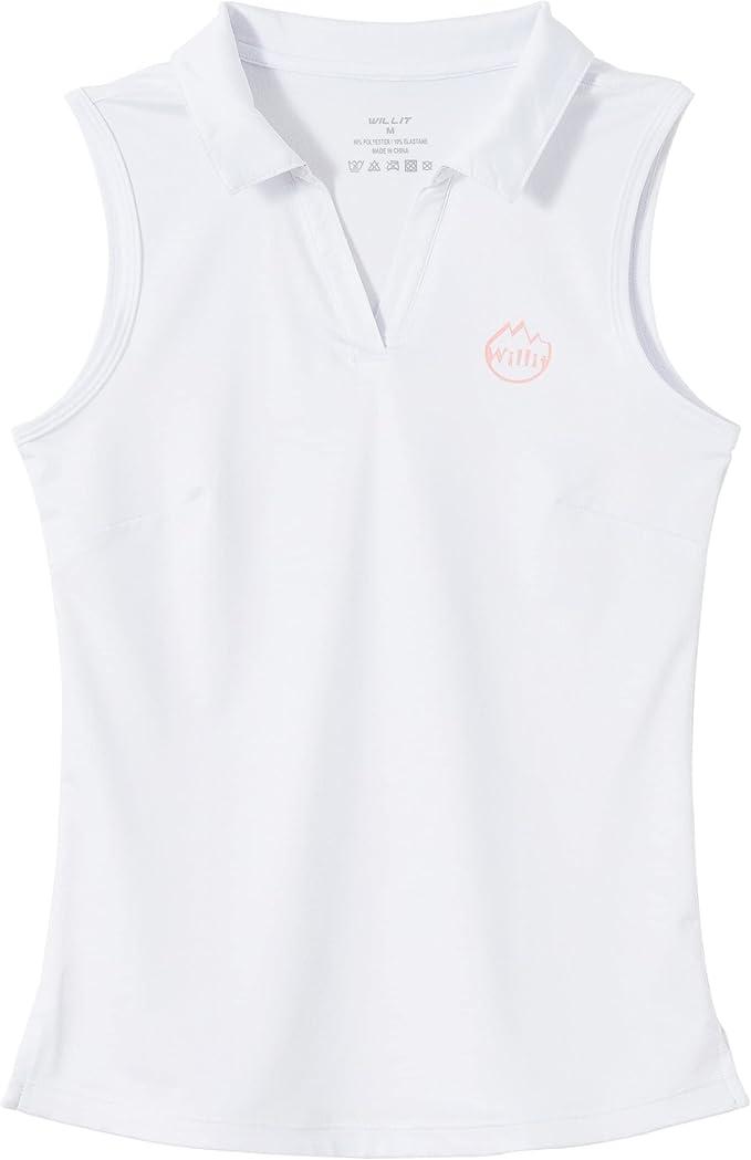 Vichyie, Girls' Sleeveless Polo Shirts Golf Tennis Polo Lightweight Shirts Quick Dry, Medium