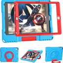 Kids Case for iPad 5th/6th Generation 9.7-inch 2017/2018 Release, Lainergie iPad Air 2 Case with Screen Protector, iPad Pro 9.7 Protective Cover Case Lightweight Shockproof with Handle Stand,Blue