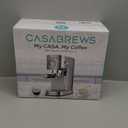 CASABREWS CM5418 Espresso Machine 20 Bar, Compact Espresso Maker with Steam Milk Frother, Stainless Steel Coffee Machine with 34oz Removable Water Tank for Cappuccino, Gift for Women or Men, Silver