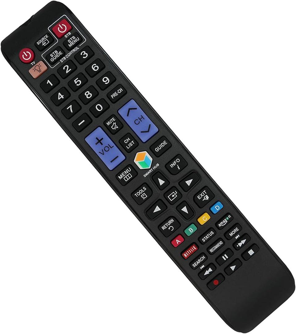 Replacement Remote Control for Samsung UN40J5200 UN43J5200 UN48J5200 UN32J5205AF UN40J5200AF UN43J5200AF Smart 3D LED HDTV TV