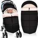 Winter Warm Bunting Bags Universal, Baby Stoller Sleep Bag Cold Weather, Waterproof Toddler Footmuff for Stroller,Pushchairs,Prams