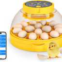 16 Egg incubator with automatic egg turning and humidity control,Incubators for hatching eggs,Incubator for chicken eggs,Duck,Quail, Pigeon,Intelligent Temperature, Egg Candler and Humidity Control