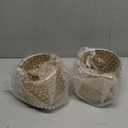 NUPTIO Small Gold Vases for Centerpieces: 2 Pcs 3.94 inch Flower Trumpet Vase Vintage Compote Vase Metal Urn Planter Plant Pots Flowers Bowls Pedestal for Wedding Party Table Centerpiece Decorations