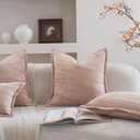 Neelvin Set of 2 Velvet Decorative Throw Pillow Covers 12x20 Inch Beige Modern Luxury Cushion Covers Textured Pillow Cases for Living Room Home Decor Couch Sofa