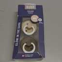 BIBS Pacifiers Colour Collection | Natural Rubber Baby Pacifier | Set of 2 BPA-Free Soothers | Made in Denmark | 6+ Months (Pack of 2) | Vanilla Night/Dark Oak Night